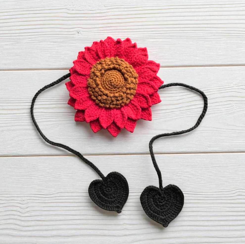 Pair of Red Petal Curtain Tie (Coming Soon)