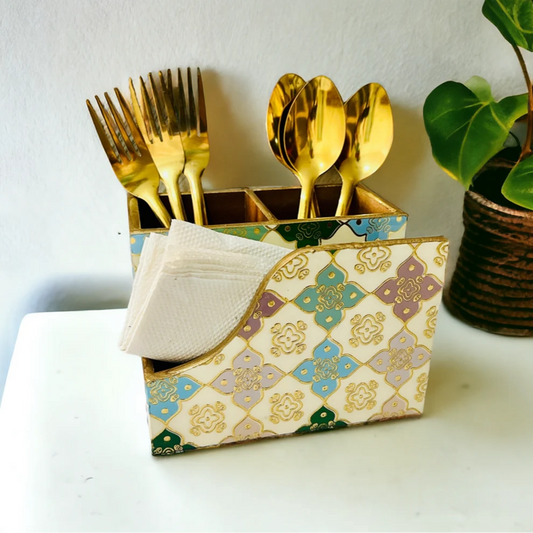 The Artisan Mosaic 2-in-1 Cutlery & Napkin Holder (Coming Soon)