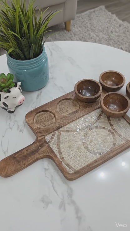 Mosaic Serving Platter | Mango Wood
